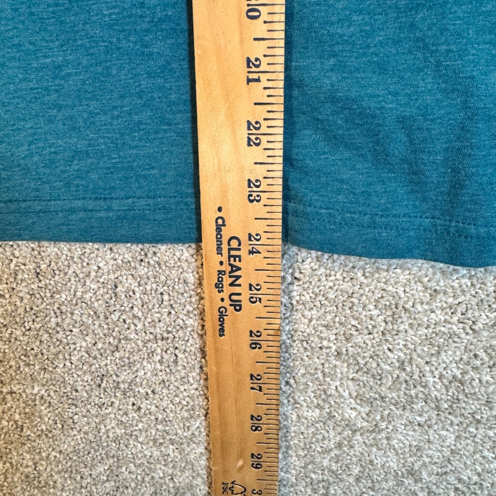 Patagonia Ventura CA Graphic T-Shirt Mens Medium Slim Fit Heathered Teal Blue - Picture 5 of 5